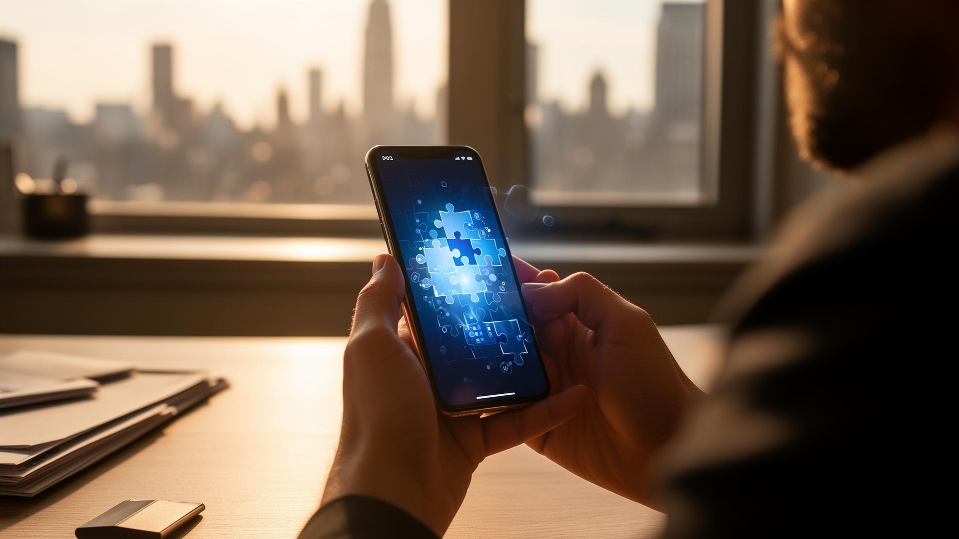 Founder Fredo Mitil building WordSearch.Life from a mobile phone in New York City